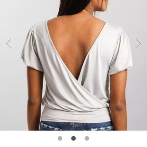 Back Surplice Top